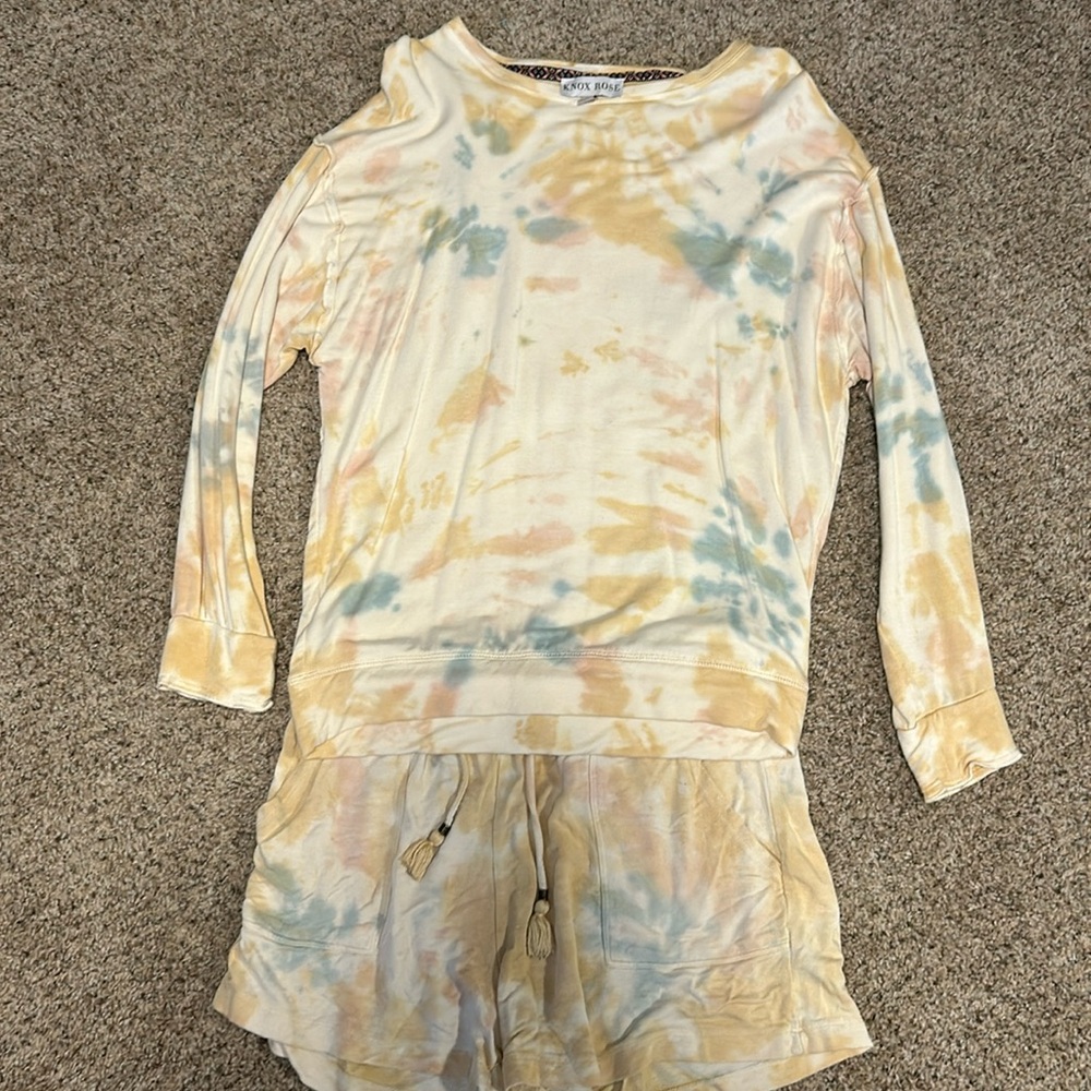 Tie dye cozy 2 pc set